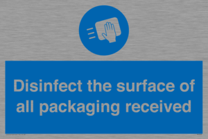 MH6303: Disinfect the surface of all packaging received