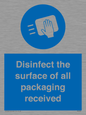 MH6303: Disinfect the surface of all packaging received