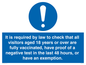 MH7763: It is required by law to check that all visitors aged 18 years or over are fully vaccinated, have proof of a negative test in the last 48 hours, or have an exemption.