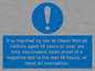 MH7763: It is required by law to check that all visitors aged 18 years or over are fully vaccinated, have proof of a negative test in the last 48 hours, or have an exemption.