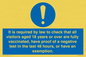 MH7763: It is required by law to check that all visitors aged 18 years or over are fully vaccinated, have proof of a negative test in the last 48 hours, or have an exemption.