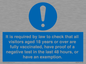 MH7763: It is required by law to check that all visitors aged 18 years or over are fully vaccinated, have proof of a negative test in the last 48 hours, or have an exemption.