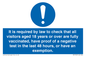 MH7763: It is required by law to check that all visitors aged 18 years or over are fully vaccinated, have proof of a negative test in the last 48 hours, or have an exemption.