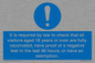 MH7763: It is required by law to check that all visitors aged 18 years or over are fully vaccinated, have proof of a negative test in the last 48 hours, or have an exemption.