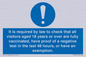 MH7763: It is required by law to check that all visitors aged 18 years or over are fully vaccinated, have proof of a negative test in the last 48 hours, or have an exemption.