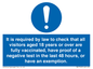 MH7763: It is required by law to check that all visitors aged 18 years or over are fully vaccinated, have proof of a negative test in the last 48 hours, or have an exemption.