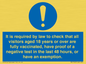 MH7763: It is required by law to check that all visitors aged 18 years or over are fully vaccinated, have proof of a negative test in the last 48 hours, or have an exemption.