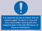 MH7763: It is required by law to check that all visitors aged 18 years or over are fully vaccinated, have proof of a negative test in the last 48 hours, or have an exemption.