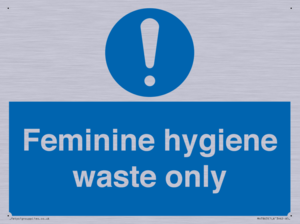 MH7863: Feminine hygiene waste only