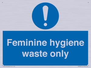 MH7863: Feminine hygiene waste only