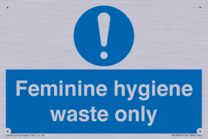 MH7863: Feminine hygiene waste only
