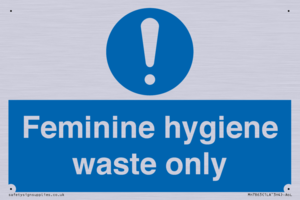 MH7863: Feminine hygiene waste only