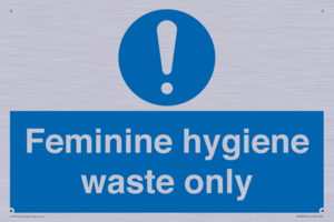 MH7863: Feminine hygiene waste only