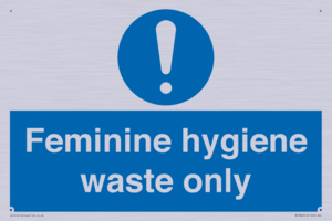 MH7863: Feminine hygiene waste only