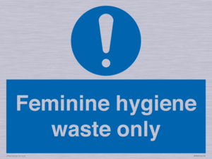MH7863: Feminine hygiene waste only