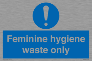 MH7863: Feminine hygiene waste only