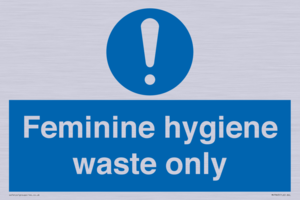 MH7863: Feminine hygiene waste only