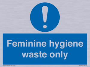 MH7863: Feminine hygiene waste only