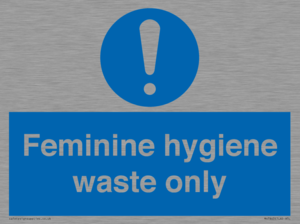 MH7863: Feminine hygiene waste only