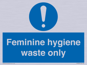 MH7863: Feminine hygiene waste only