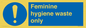 MH7863: Feminine hygiene waste only