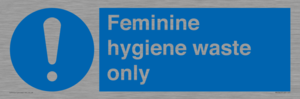 MH7863: Feminine hygiene waste only
