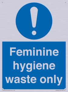 MH7863: Feminine hygiene waste only