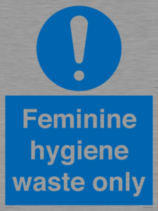 MH7863: Feminine hygiene waste only