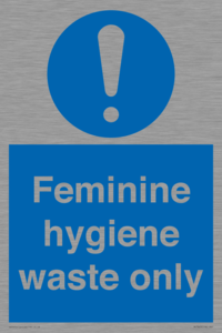 MH7863: Feminine hygiene waste only