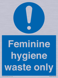 MH7863: Feminine hygiene waste only
