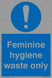MH7863: Feminine hygiene waste only