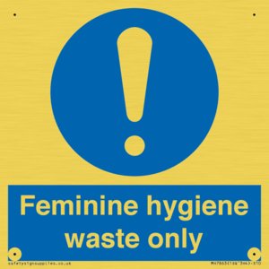 MH7863: Feminine hygiene waste only