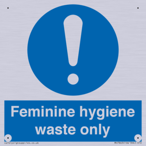MH7863: Feminine hygiene waste only
