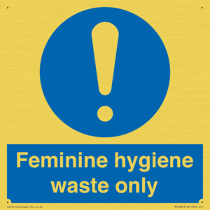 MH7863: Feminine hygiene waste only