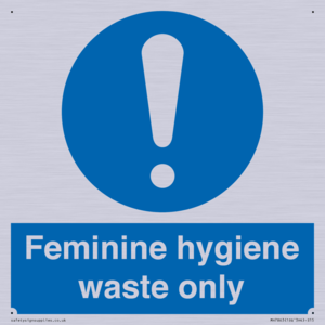 MH7863: Feminine hygiene waste only