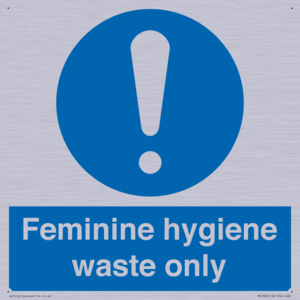 MH7863: Feminine hygiene waste only