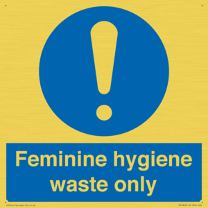 MH7863: Feminine hygiene waste only