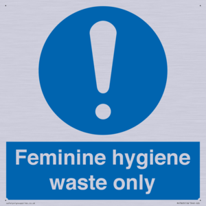 MH7863: Feminine hygiene waste only
