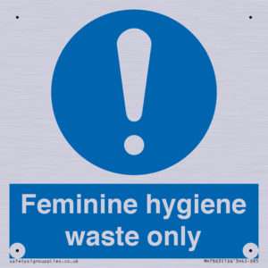 MH7863: Feminine hygiene waste only