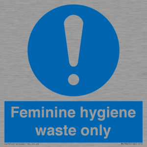MH7863: Feminine hygiene waste only