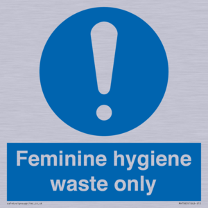MH7863: Feminine hygiene waste only