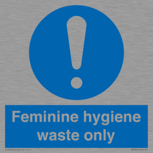 MH7863: Feminine hygiene waste only