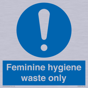 MH7863: Feminine hygiene waste only