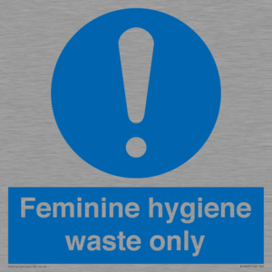 MH7863: Feminine hygiene waste only