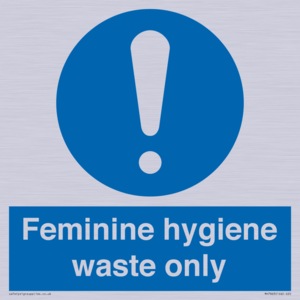 MH7863: Feminine hygiene waste only