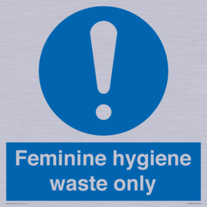 MH7863: Feminine hygiene waste only