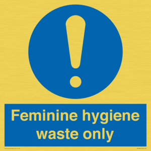 MH7863: Feminine hygiene waste only