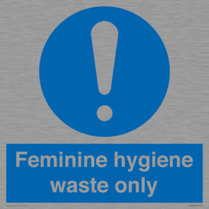 MH7863: Feminine hygiene waste only
