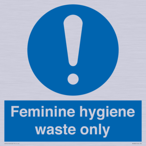 MH7863: Feminine hygiene waste only