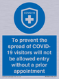 MH7865: To prevent the spread of COVID-19 visitors will not be allowed entry without a prior appointment